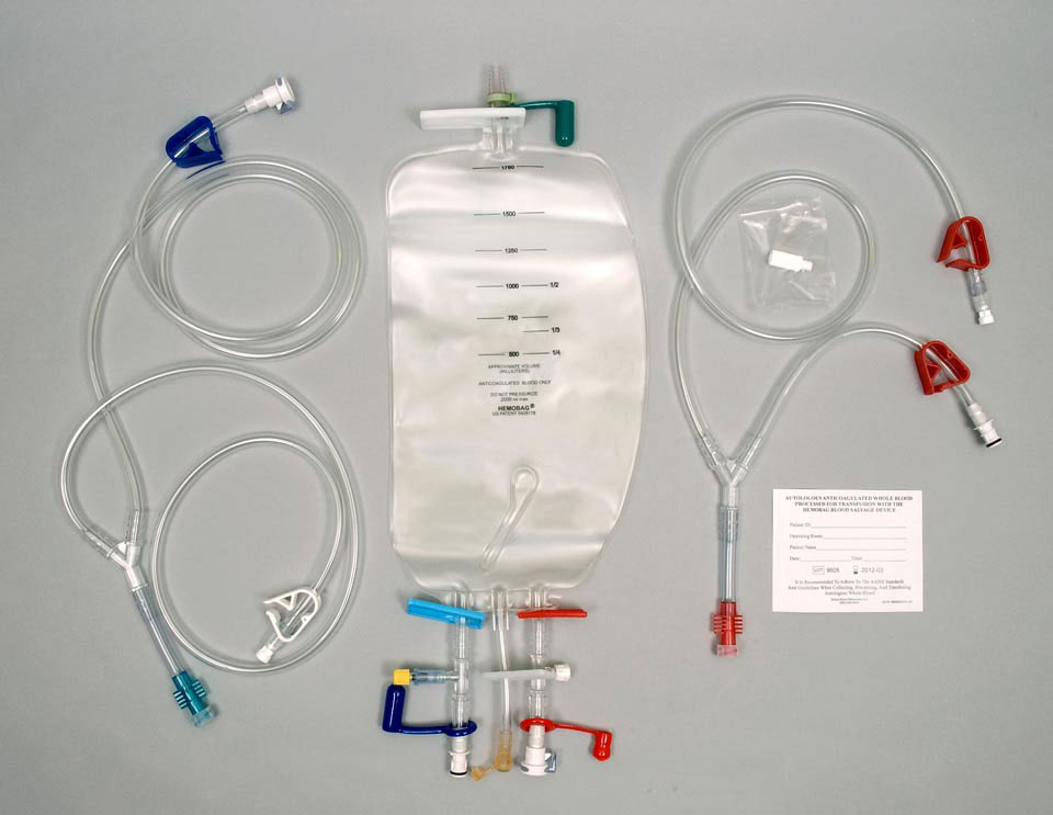 Complete Hemobag set with TS3 tubing components